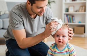 Pai cuda de bebe que caiu